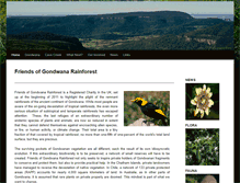 Tablet Screenshot of gondwanarainforest.org